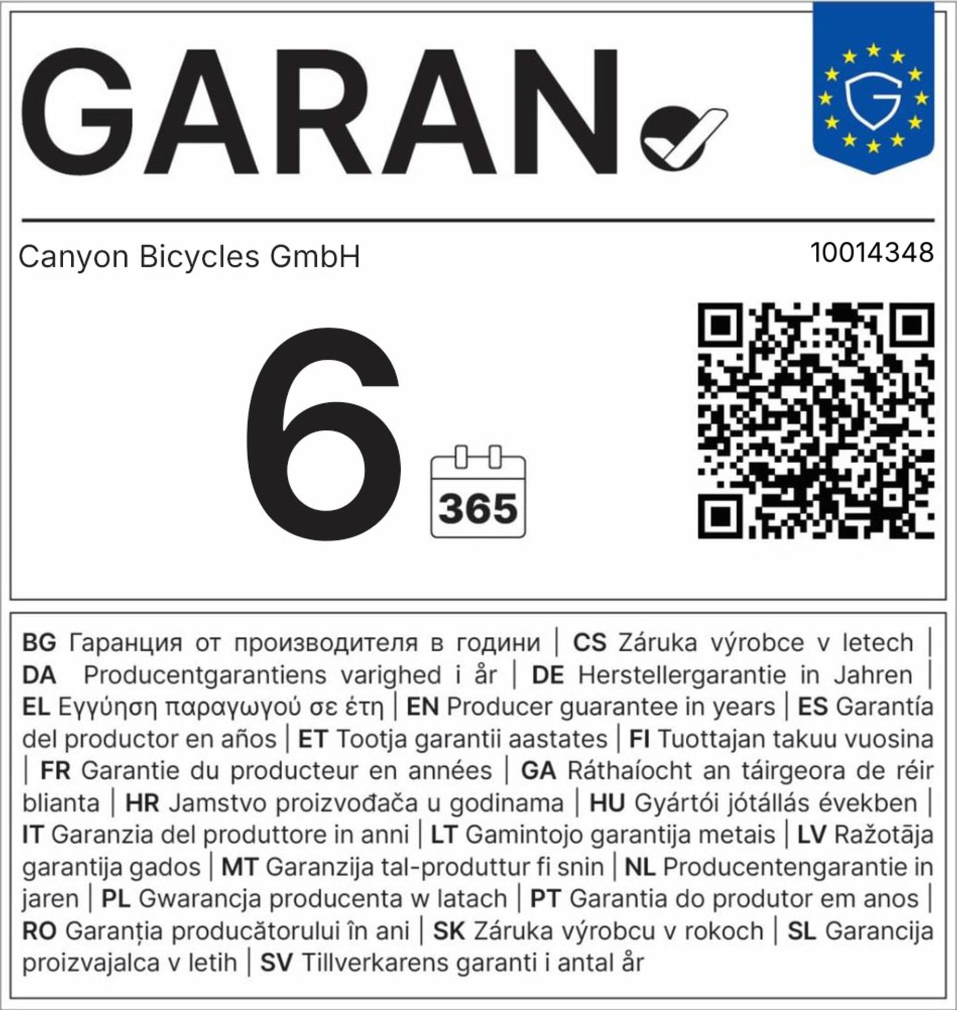 EU GARAN-m&aelig;rkat
