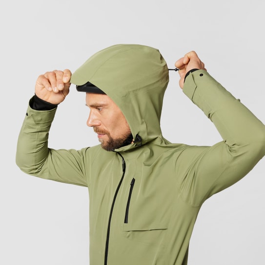 Canyon Hooded Cycling Rain Jacket