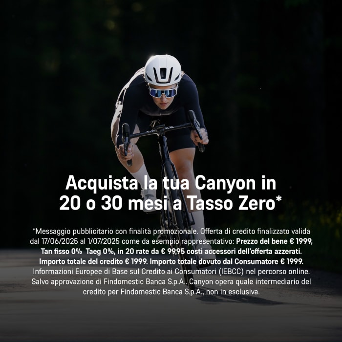 Acquista la tua Canyon a Tasso Zero