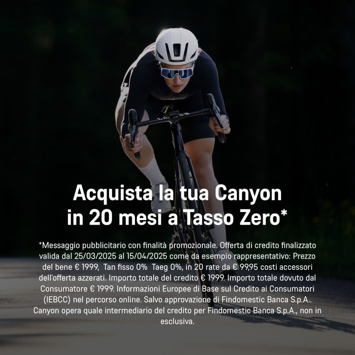 Acquista la tua Canyon a Tasso Zero